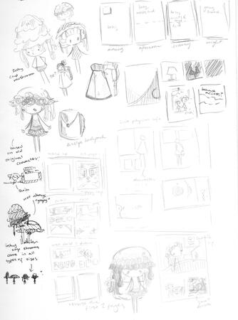 Mushroom Comic Sketches